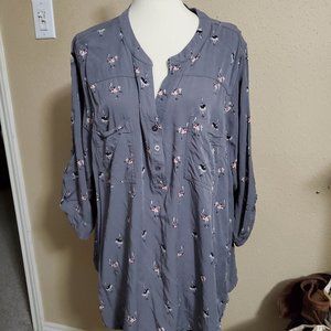 Torrid Grey Blouse